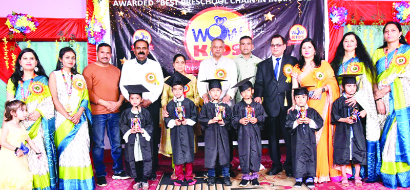 Kids posing with chief guest, former MLA Ashwani Sharma at Bishnah on Saturday. Kids posing with chief guest, former MLA Ashwani Sharma at Bishnah on Saturday.