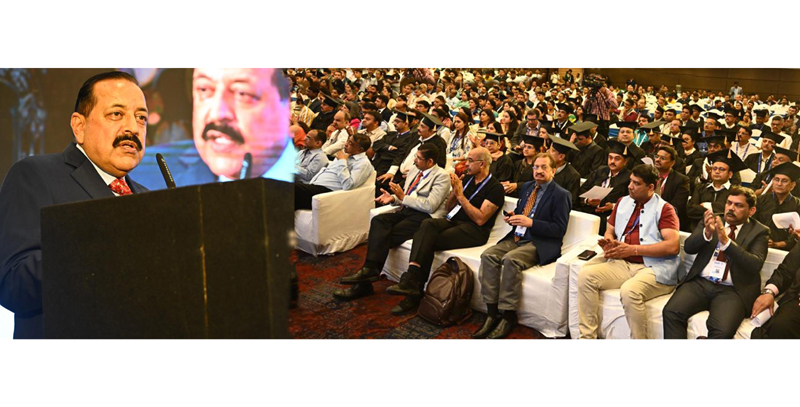 Union Minister Dr Jintendra Singh delivering inaugural address at the 3-day World Diabetes meet organised by “Diabetes India”, at Indore. Union Minister Dr Jintendra Singh delivering inaugural address at the 3-day World Diabetes meet organised by “Diabetes India”, at Indore.