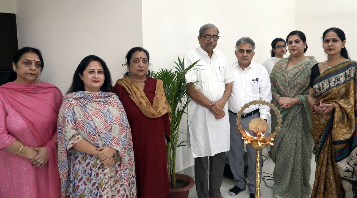 Noted Gandhian Prof Sudarshan Iyangar and others during inaugural of three-day workshop at JU on Tuesday. —Excelsior/Rakesh Noted Gandhian Prof Sudarshan Iyangar and others during inaugural of three-day workshop at JU on Tuesday. —Excelsior/Rakesh