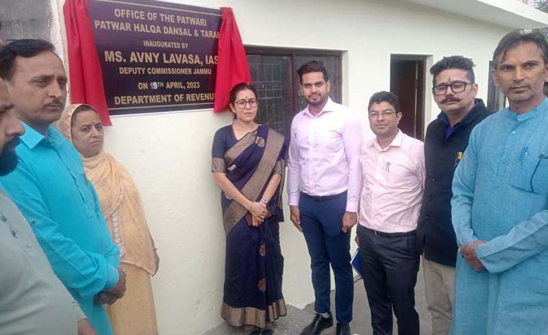 DC during inauguration of Patwar Halqa office at Dansal. DC during inauguration of Patwar Halqa office at Dansal.