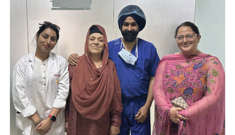 Dr Ranjit Singh and 7-YO Gurmail Kaur at Nayyar Super Speciality Hospital in Amritsar. Dr Ranjit Singh and 7-YO Gurmail Kaur at Nayyar Super Speciality Hospital in Amritsar.