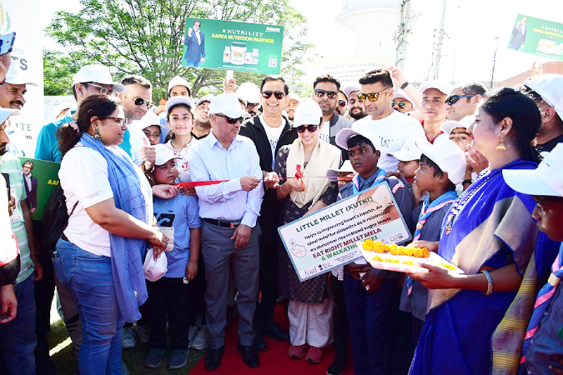 Executive Director FSSAI inaugurates 'Eat Right Millet Walkathon' Mela at Jammu.