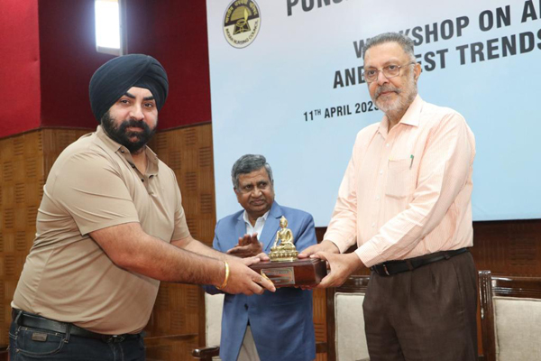 Dr Sandeep Singh being awarded by Punjab Minister. Dr Sandeep Singh being awarded by Punjab Minister.
