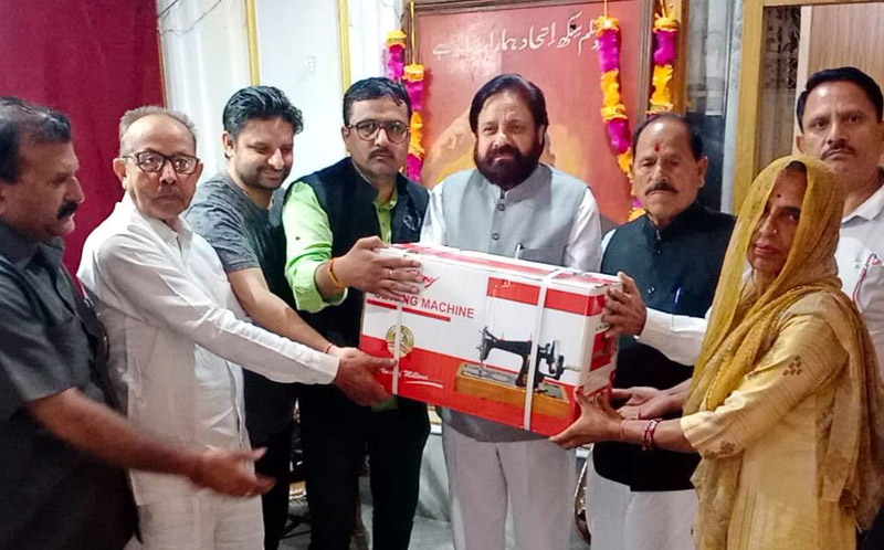NC distributes sewing machines, says it always support poor & needy