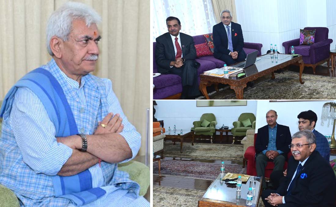 Lt Governor Manoj Sinha meeting with delegation of PHDCCI