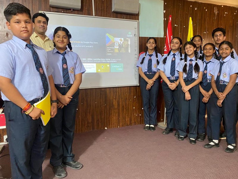 Students during the workshop on ‘Artificial Intelligence’ at Doon International School Jammu on Wednesday. Students during the workshop on ‘Artificial Intelligence’ at Doon International School Jammu on Wednesday.