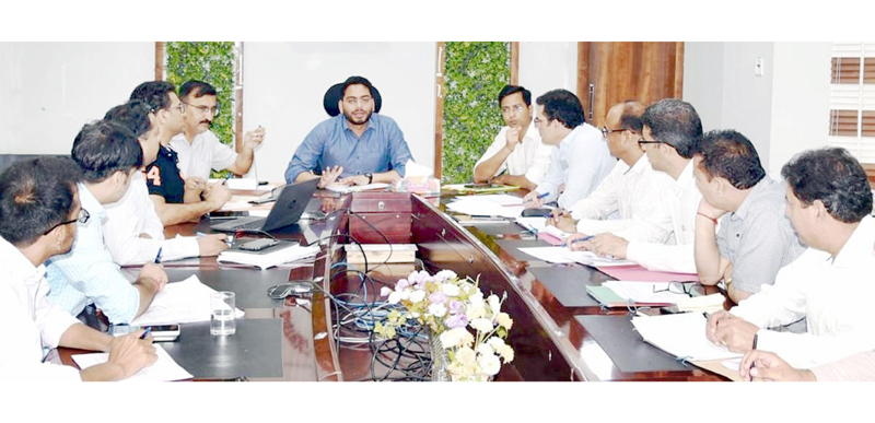 DC Udhampur chairing a meeting on Monday. DC Udhampur chairing a meeting on Monday.