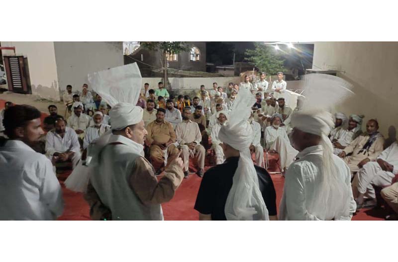 Senior BJP leader Devender Singh Rana addressing people on Saturday. Senior BJP leader Devender Singh Rana addressing people on Saturday.