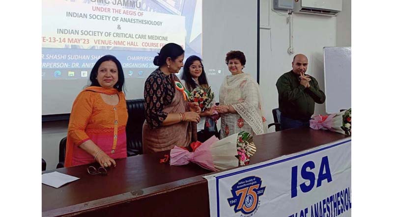 Senior doctors during CME in GMC Jammu on Saturday. Senior doctors during CME in GMC Jammu on Saturday.