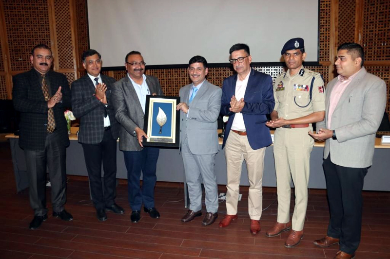 DGP Dilbag Singh welcoming Justice VC Koul during a capacity building programme in Srinagar on Tuesday. DGP Dilbag Singh welcoming Justice VC Koul during a capacity building programme in Srinagar on Tuesday.