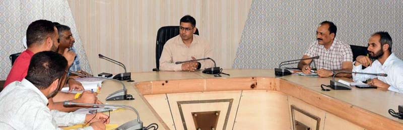 DC chairing meeting at Rajouri on Monday. DC chairing meeting at Rajouri on Monday.