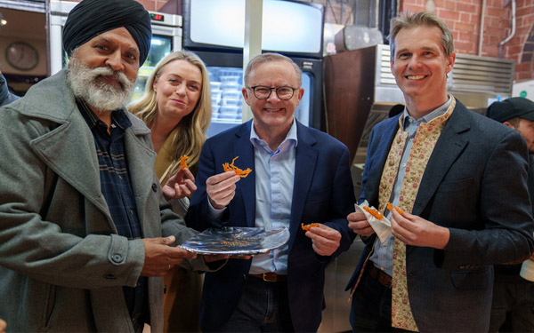 Australian PM Anthony Albanese Tries Out Indian Street Food In Little India, Harris Park Australian PM Anthony Albanese Tries Out Indian Street Food In Little India, Harris Park