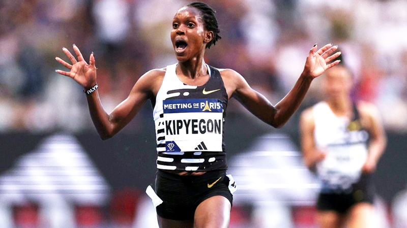 Athletics: Kipyegon sets World Record in 5000m; Girma races to 3000m steeplechase World mark in Paris (Photo credit: World Athletics)