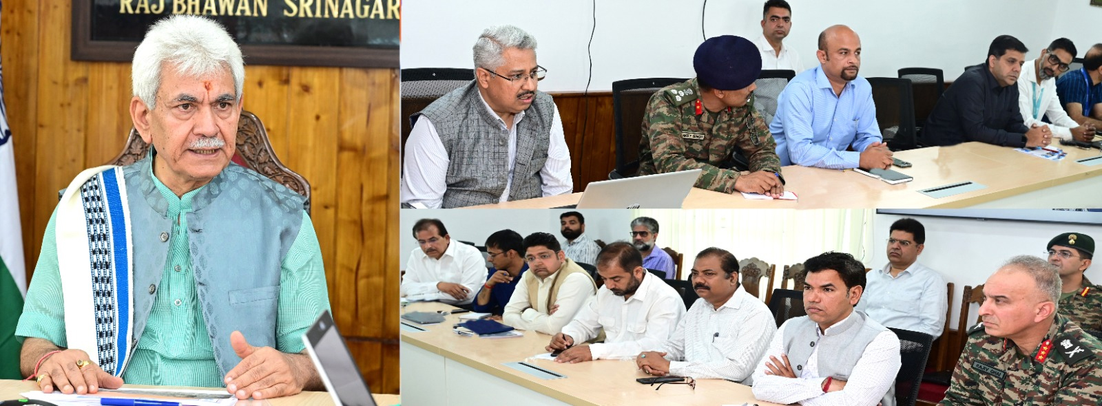 LG Sinha Chairs High Level Meeting To Review Preparedness For Shri Amarnath Yatra LG Sinha Chairs High Level Meeting To Review Preparedness For Shri Amarnath Yatra