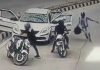 CCTV Captures 4 Bike-Borne Men Intercepting Car Inside Pragati Maidan Tunnel, Robbing Occupants