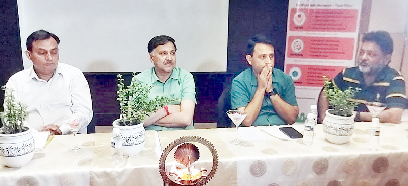 Dignitaries at the workshop on Food Safety in Jammu on Wednesday. Dignitaries at the workshop on Food Safety in Jammu on Wednesday.