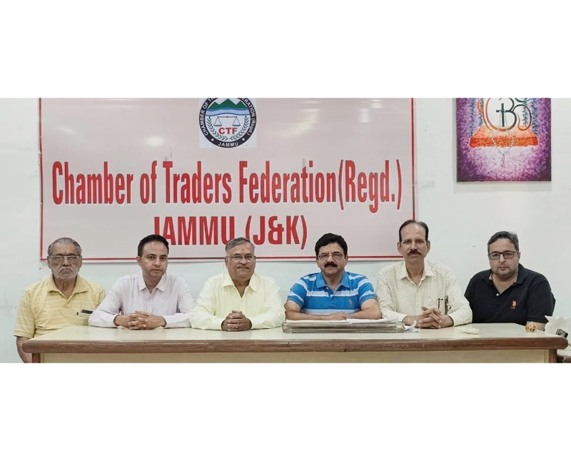 CTF members during meeting in Jammu on Thursday. CTF members during meeting in Jammu on Thursday.