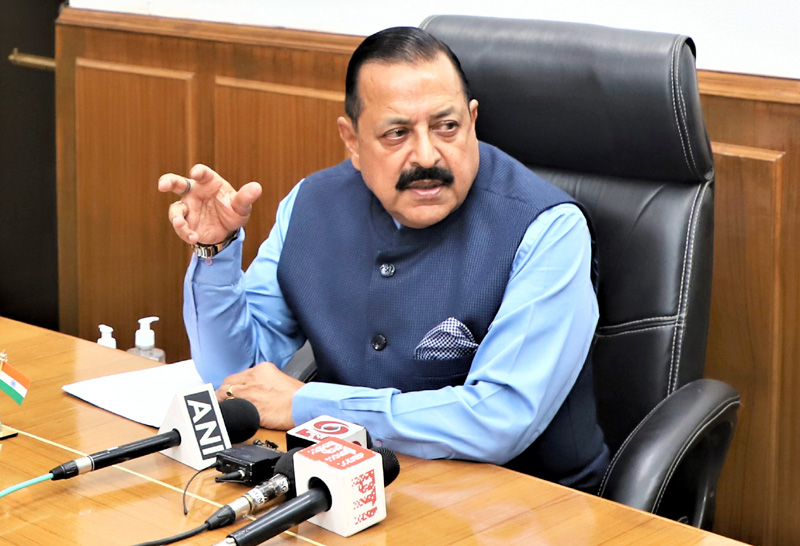 Union Minister Dr Jitendra Singh briefing the media about important decisions taken during PM Narendra Modi’s ongoing USA visit, at New Delhi on Friday. Union Minister Dr Jitendra Singh briefing the media about important decisions taken during PM Narendra Modi’s ongoing USA visit, at New Delhi on Friday.