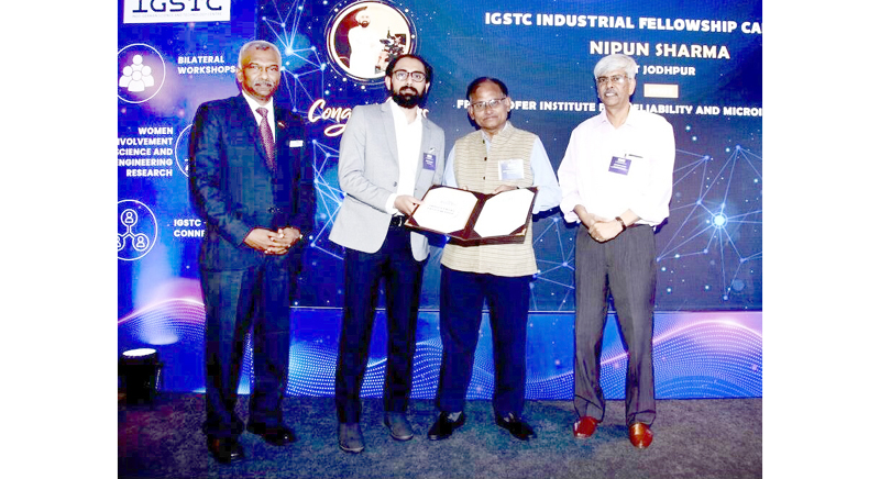 Nipun Sharma receiving the prestigious Fellowship on 13th Foundation Day of IGSTC at New Delhi. Nipun Sharma receiving the prestigious Fellowship on 13th Foundation Day of IGSTC at New Delhi.