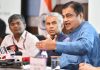Union Minister for Road Transport and Highways Nitin Gadkari briefs the media on 9 years of achievements of the Ministry of Road Transport and Highways, in New Delhi on Tuesday. (UNI)