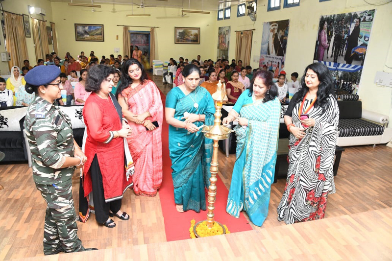 Santosh Yadav, President Regional Welfare Association, inaugurating a library at Group Center CRPF Jammu on Friday. Santosh Yadav, President Regional Welfare Association, inaugurating a library at Group Center CRPF Jammu on Friday.