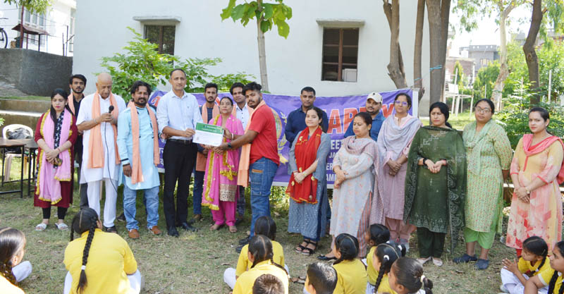 BLSKS artists and others during a musical programme in Jammu on Friday. BLSKS artists and others during a musical programme in Jammu on Friday.