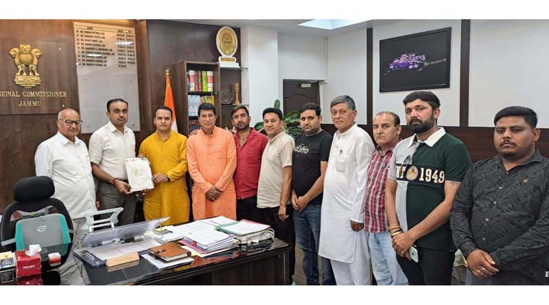 A delegation of BJP OBCs Morcha submitting memorandum to Div Com Jammu. A delegation of BJP OBCs Morcha submitting memorandum to Div Com Jammu.