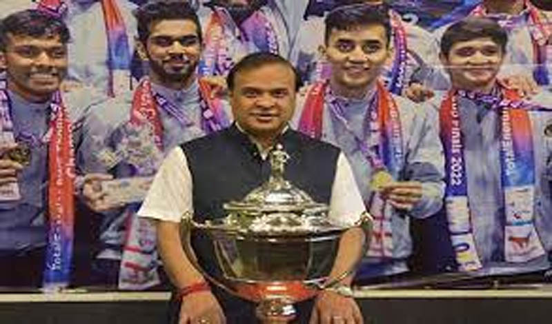 Historic Thomas Cup trophy arrives in India Historic Thomas Cup trophy arrives in India