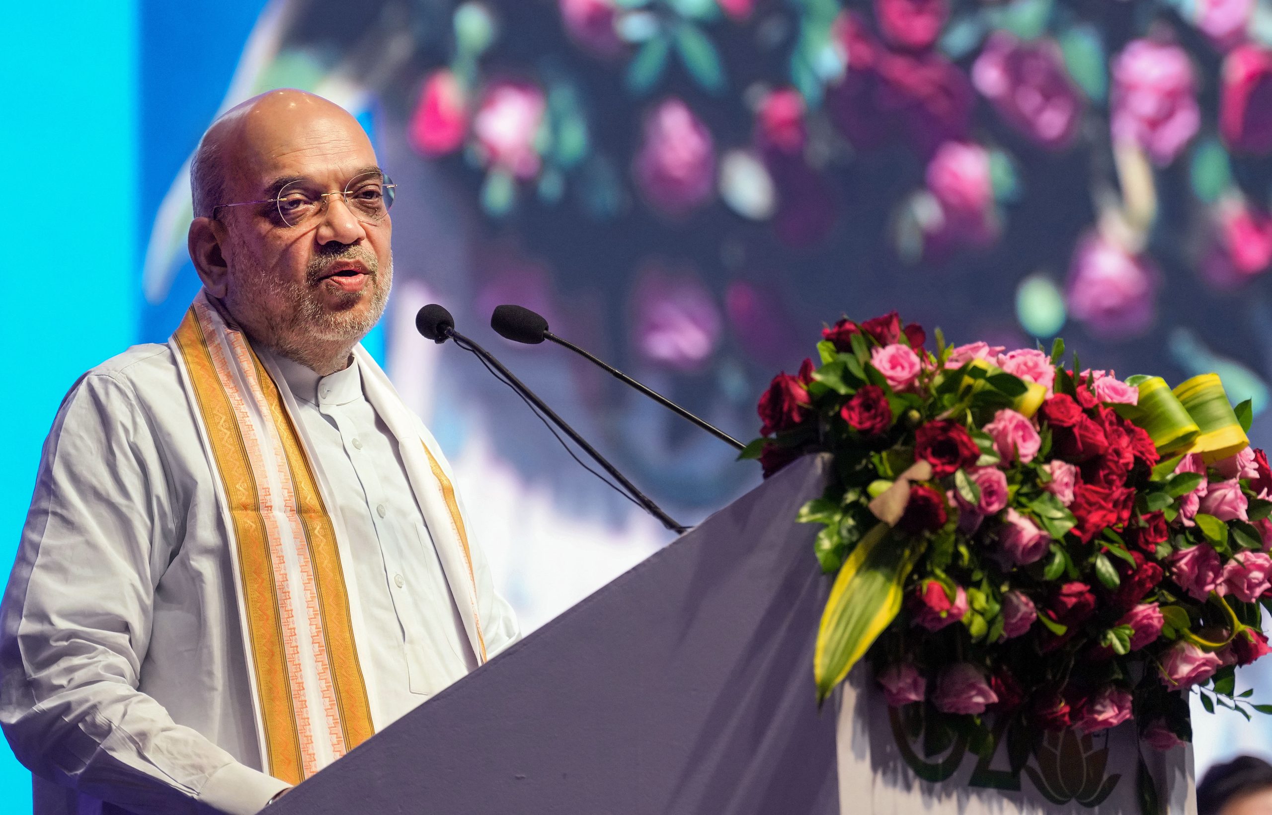 Amit Shah at G20 conference in Haryana Union Home Minister Amit Shah addresses during the inaugural session of the G20 conference on 'Crime and Security in the age of NFTs, AI and Metaverse', in Gurugram.