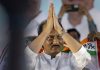 Maharashtra Deputy Chief Minister and NCP leader Ajit Pawar during the party meeting at MET Bandra, in Mumbai