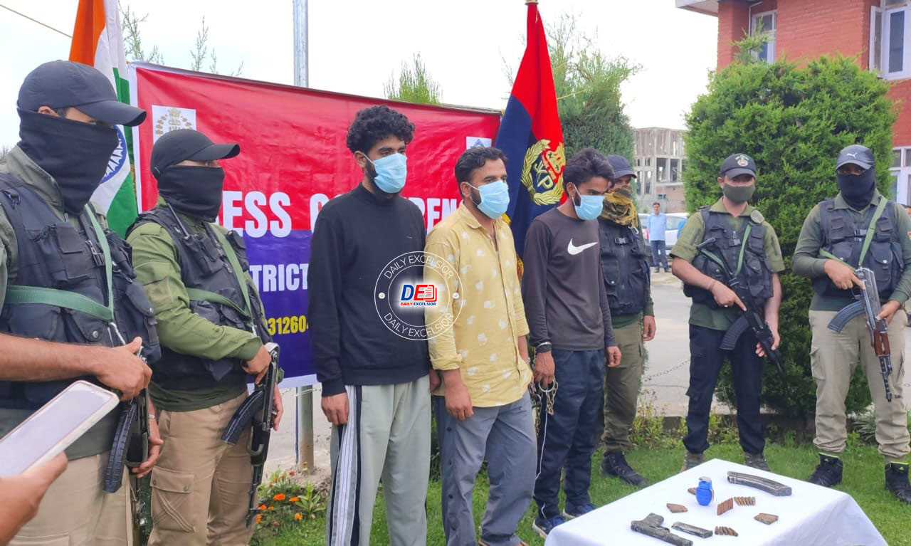 PhD Scholar Among 3 Arrested As Police Busts Militant Recruitment Module PhD Scholar Among 3 Arrested As Police Busts Militant Recruitment Module