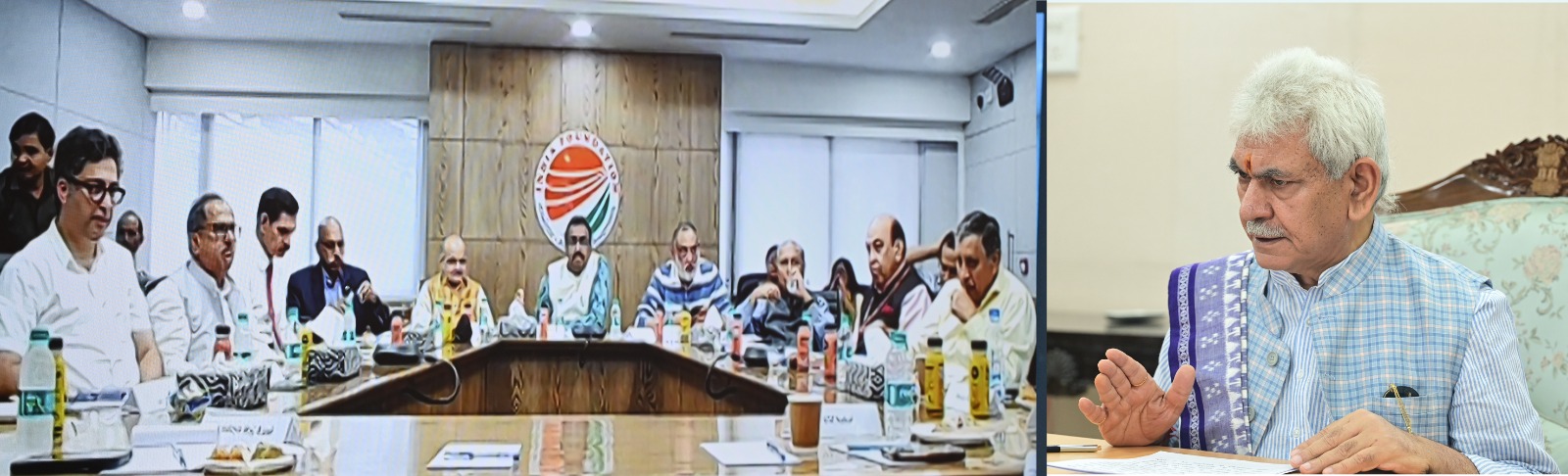 Lt Governor addresses India Foundation’s roundtable discussion on development scenario in Jammu Kashmir
