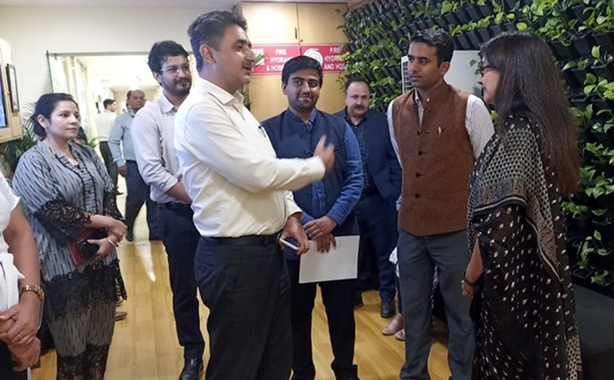 MD Khalid Jahangir with team members meeting Invest India and ITPO in New Delhi on Thursday. MD Khalid Jahangir with team members meeting Invest India and ITPO in New Delhi on Thursday.