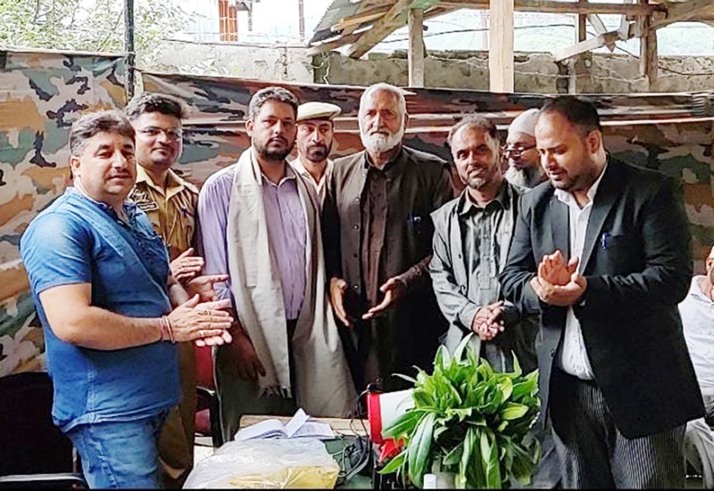 IEFCI members during awareness camp at LoC village at Sawjian in district Poonch on Friday. IEFCI members during awareness camp at LoC village at Sawjian in district Poonch on Friday.
