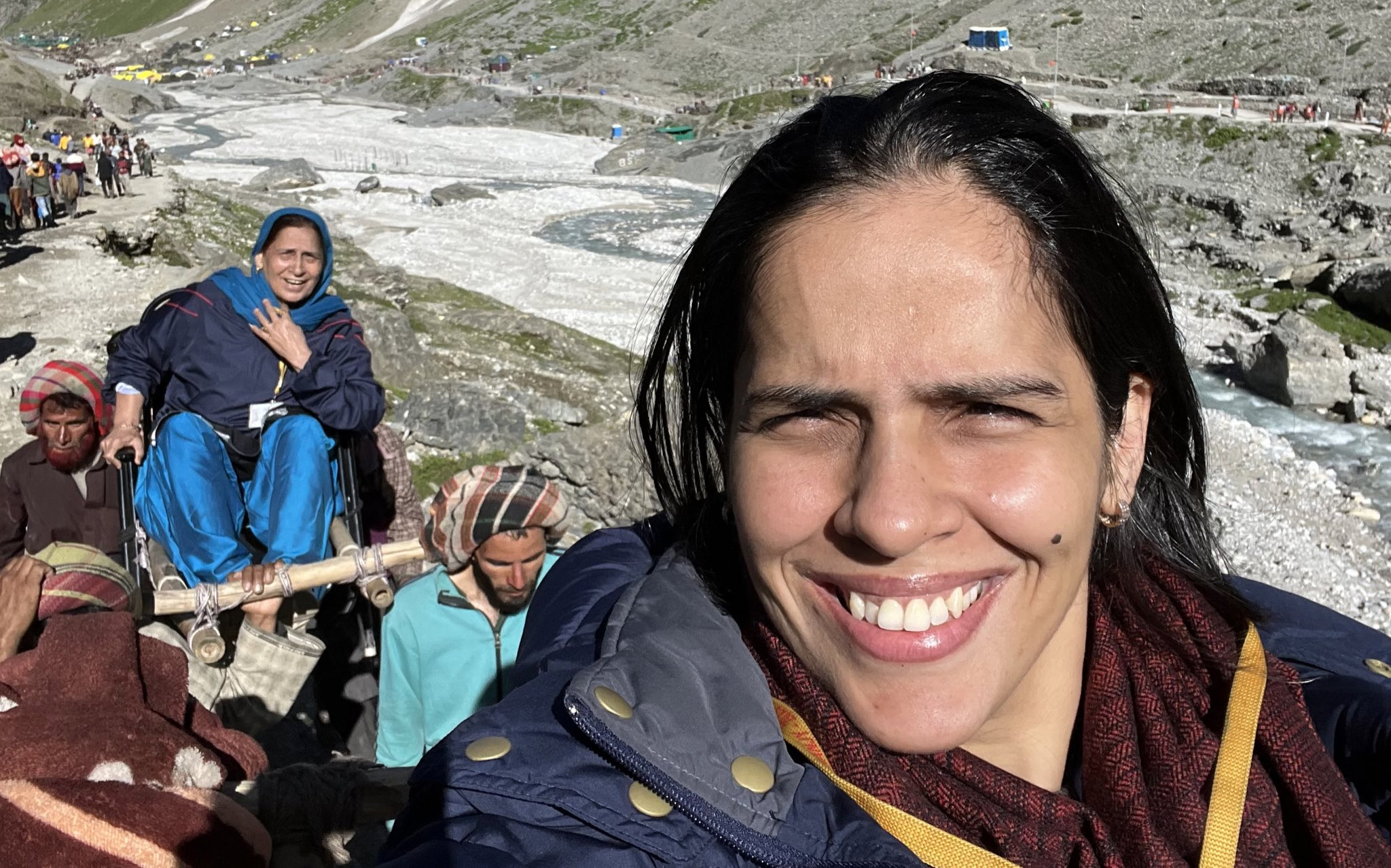 J&K | Ace Shuttler Saina Nehwal Pays Obeisance At Amarnath Cave Shrine J&K | Ace Shuttler Saina Nehwal Pays Obeisance At Amarnath Cave Shrine