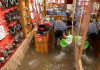 Water Seeps Into Several Shops In Renovated Polo View Street In Srinagar