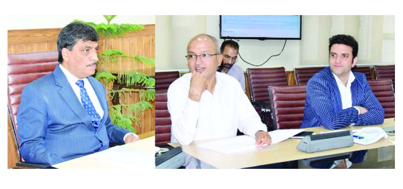 Chief Secy Dr AK Mehta chairing a meeting in Srinagar. Chief Secy Dr AK Mehta chairing a meeting in Srinagar.