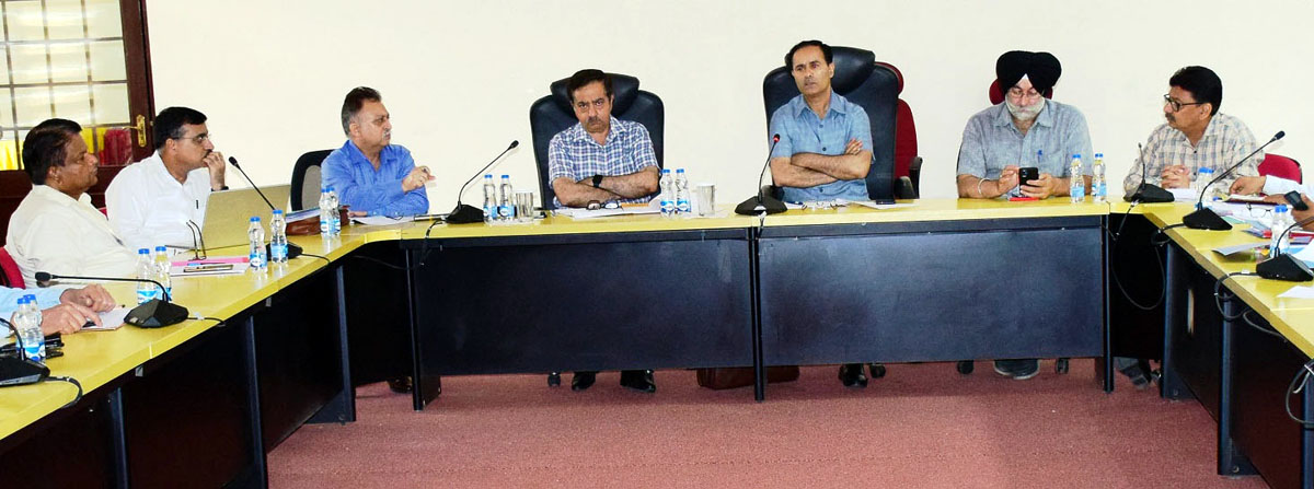 Mission Director JJM Dr G N Itoo chairing a meeting. Mission Director JJM Dr G N Itoo chairing a meeting.