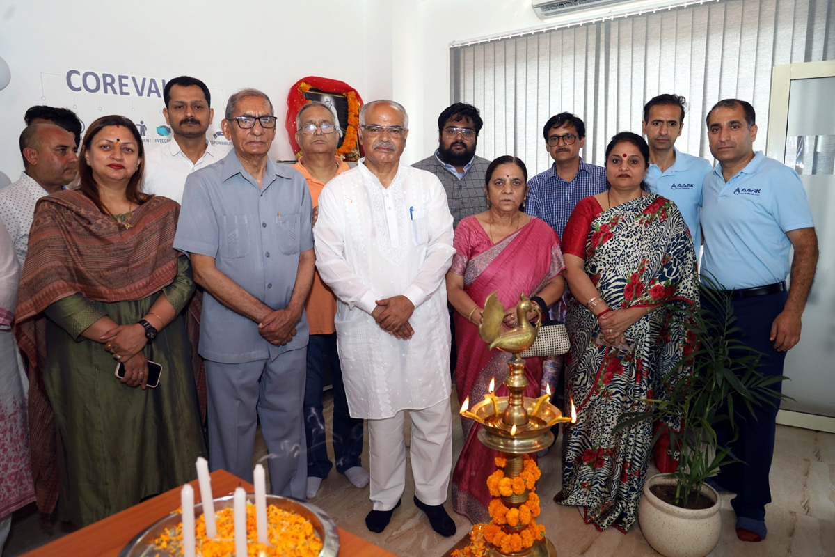 J&K BJP general secretary (Org), Ashok Koul and others pose for a group photograph after inauguration of Engineering & Innovation Headquarters of AARK Global Inc in Jammu. J&K BJP general secretary (Org), Ashok Koul and others pose for a group photograph after inauguration of Engineering & Innovation Headquarters of AARK Global Inc in Jammu.