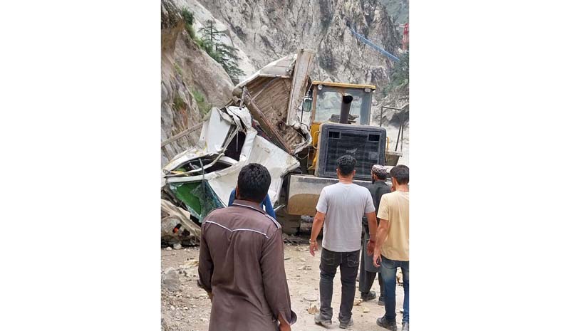 Mingled remains of accident hit vehicle in Kishtwar on Friday. Mingled remains of accident hit vehicle in Kishtwar on Friday.