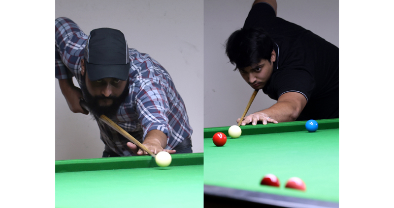 Aditya Sharma and Samarth Amla displaying their skills in their matches at Jammu on Saturday. -Excelsior/Rakesh Aditya Sharma and Samarth Amla displaying their skills in their matches at Jammu on Saturday. -Excelsior/Rakesh