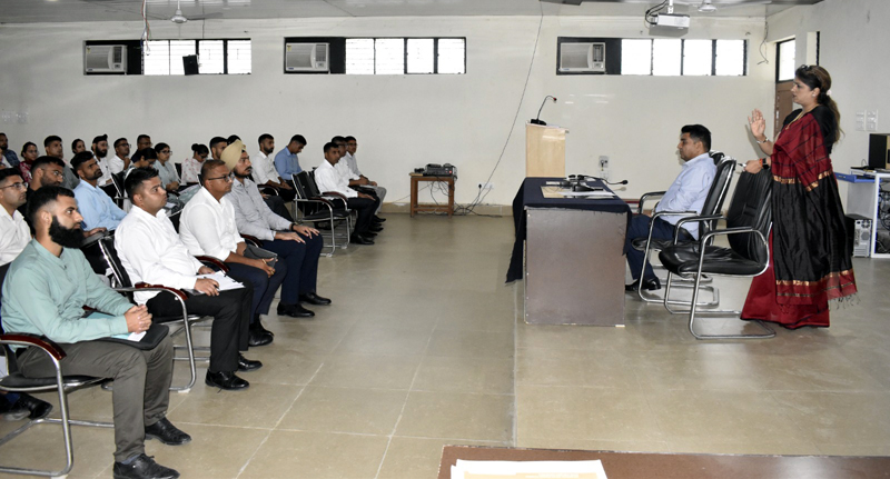 Additional Advocate General of J&K/Ladakh High Court Monika Kohli briefing Probationary Police Officers on RTI Act at SKPA Udhampur. Additional Advocate General of J&K/Ladakh High Court Monika Kohli briefing Probationary Police Officers on RTI Act at SKPA Udhampur.
