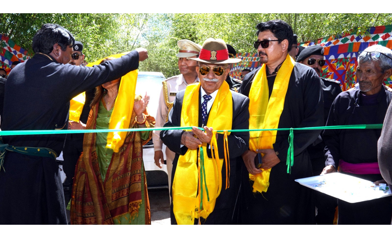 Lieutenant Governor of Ladakh, Brigadier (Dr) BD Mishra inaugurating 2nd CEC Cup Polo Tournament.