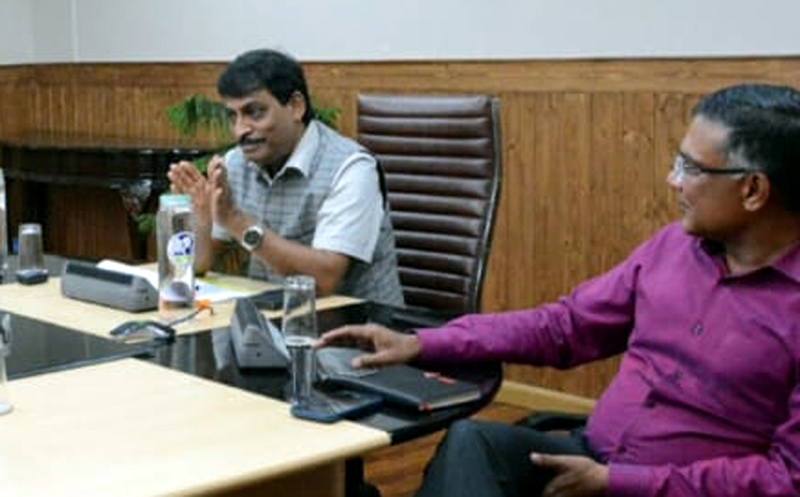 Chief Secretary Arun Kumar Mehta chairing a meeting on Wednesday. Chief Secretary Arun Kumar Mehta chairing a meeting on Wednesday.