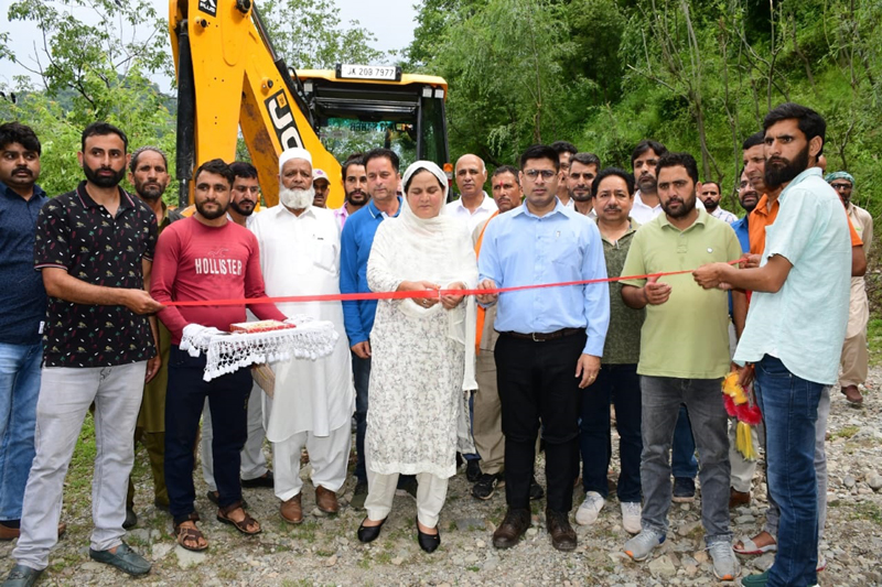 DC Rajouri inaugurating filtration plant. DC Rajouri inaugurating filtration plant.