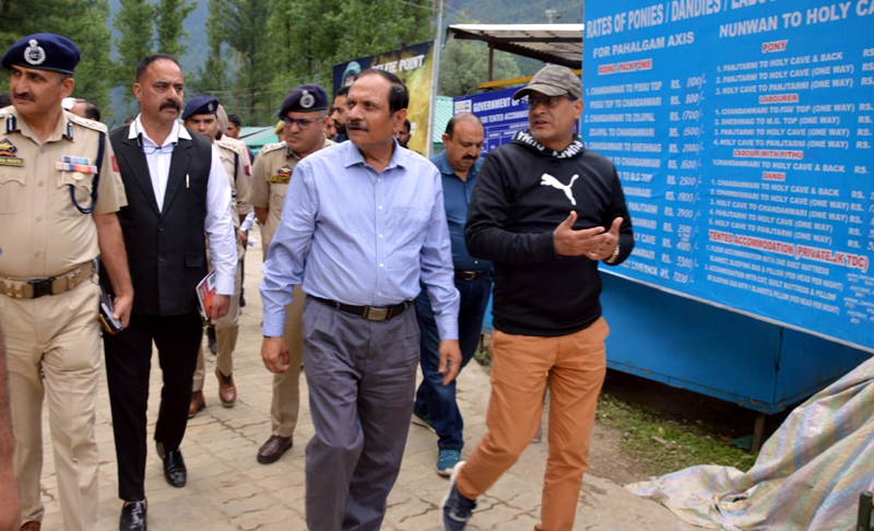 Advisor Bhatnagar during visit to Nunwan Base Camp. Advisor Bhatnagar during visit to Nunwan Base Camp.