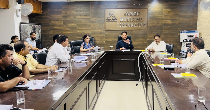 Dy Mayor, Baldev Singh Billawaria chairing Standing Committee meeting at Jammu on Saturday. Dy Mayor, Baldev Singh Billawaria chairing Standing Committee meeting at Jammu on Saturday.