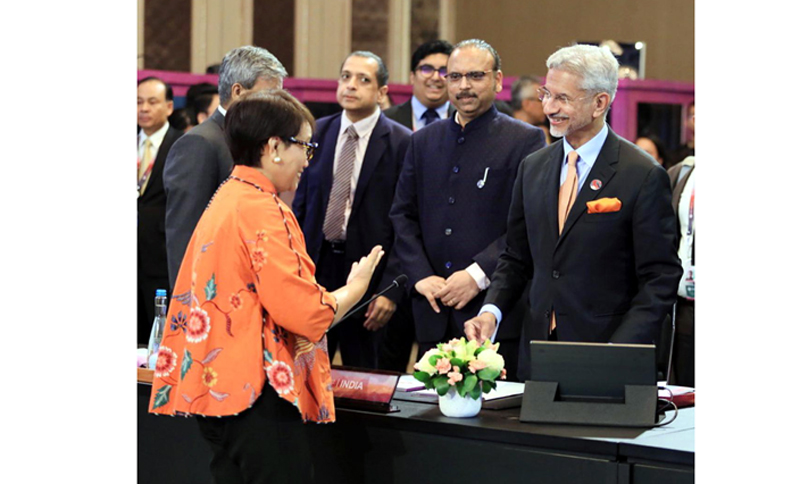 External Affairs Minister S. Jaishankar during a meeting of the ASEAN-India Foreign Ministers in Jakarta, Indonesia.