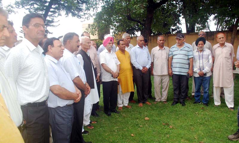 PoJK DPs at a meeting in Sunderbani on Tuesday. PoJK DPs at a meeting in Sunderbani on Tuesday.