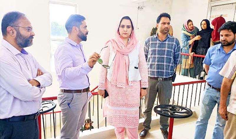DC Baramulla during visit to Water Filtration Plant at Azad Gunj. DC Baramulla during visit to Water Filtration Plant at Azad Gunj.